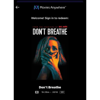 Don't Breathe (2016) / 🇺🇸 / SD MOVIESANYWHERE 