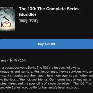 THE 100 - Season1–Season7 - The Complete Series / HD FANDANGO