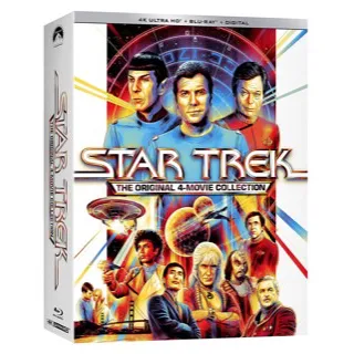 STAR TREK - THE ORIGINAL 4-MOVIE COLLECTION / p7pn🇺🇸 / 4K UHD ITUNES