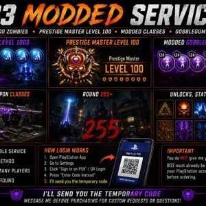     BO3 MODDED ACCOUNT SERVICE | LEVEL 1000 