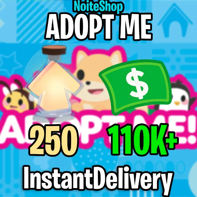 [Adopt Me] 🧪 250 Ageup Potions 💲110K + Bucks ⭐All