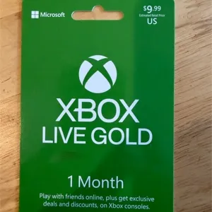 $30 14 Month Xbox Live Gold Gift Card