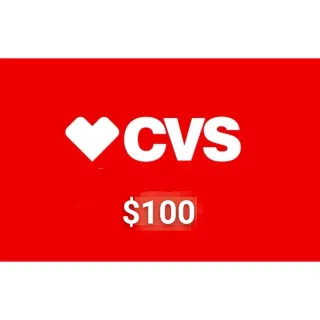 CVS-------- $ 100.00 USD 