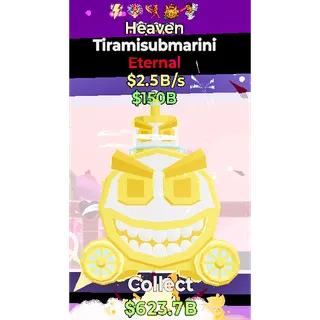 Fortnite Steal the Brainrot Heaven Tiramisubmarini 2.5B/s 5traits BEST!