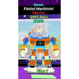 Fortnite Steal the Brainrot Neon fishini Mechinini