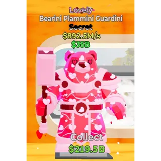 Fortnite Steal the Brainrot Lovely Bearini Plammini Guardini