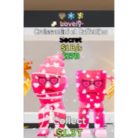 Fortnite Steal The Brainrot Lovely Croissantini et Caffettine 1B/s