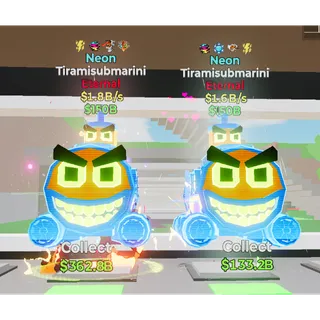 Fortnite Steal the Brainrot Neon Tiramisubmarini 2X Bundle