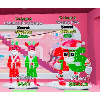 Fortnite Steal The Brainrot Christmas Cabritos Brotheritos540M/s&Christmas Twenty Five300M/s