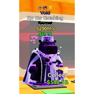 Fortnite Steal The Brainrot Void Krr Krr Kataking 290M/s 3 Traits