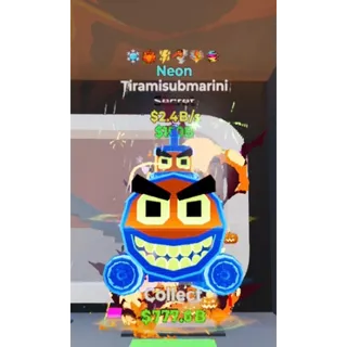 Fortnite Steal the Brainrot Neon Tiramisubmarini 2.4B/s 6traits