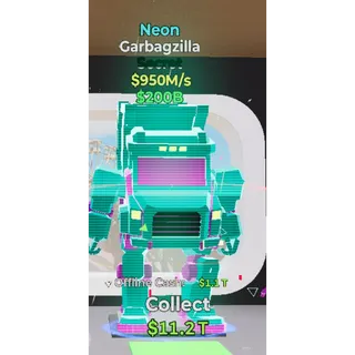 Fortnite Steal the Brainrot Neon Garbagzilla 