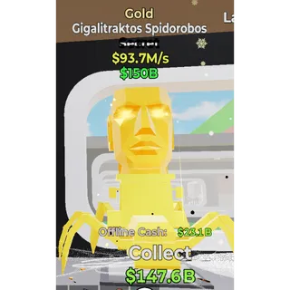 Fortnite Steal the Brainrot Gold Gigalitraktos Spidorobos