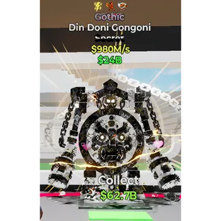 Fortnite Steal The Brainrot Gothic Din Doni Gongoni 980M/s 3traits