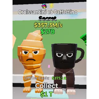 Fortnite Steal The Brainrot Croissantini et Caffettino357.5M/s