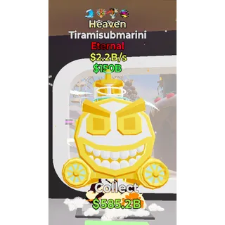 Fortnite Steal the Brainrot Heaven Tiramisubmarini 2.2B/s 4traits