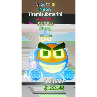 Fortnite Steal the Brainrot Neon Tiramisubmarini 1.6b/s 4traits