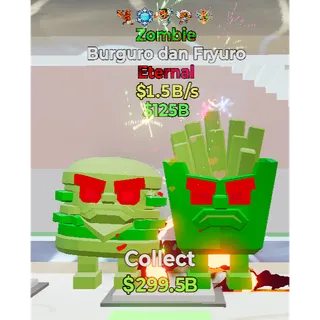 Fortnite Steal The Brainrot Zombie Burguro dan Fryuro 1.5B/s 5traits