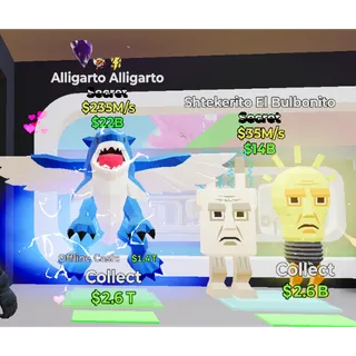 Fortnite Steal the Brainrot Shtekerito El Bulbonito & Alligarto Alligarto 2traits