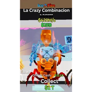 Fortnite Steal the Brainrot Ice&Fire La Crazy Combinacion