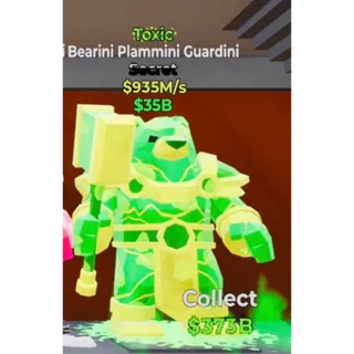 Fortnite Steal the Brainrot Toxic Bearini Plammini Guardini