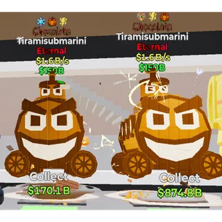 Fortnite Steal the Brainrot Chocolate Tiramisubmarini Bundle(1.6B/s 3traits)