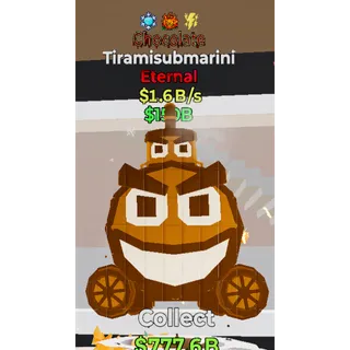 Fortnite Steal the Brainrot Chocolate Tiramisubmarini 1.6B/s 3traits