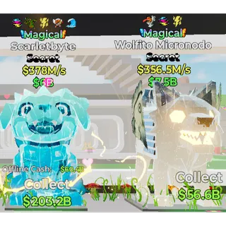 Fortnite Steal the Brainrot Magical Wolfito Micronodo 3traits & Magical Scarletbyte 5traits