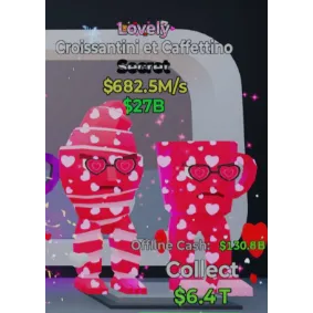 Fortnite Steal The Brainrot Lovely Croissantini et Caffettine 682.5M/s