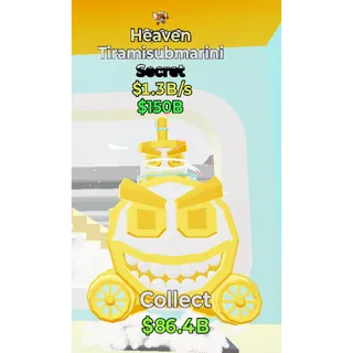 Fortnite Steal The Brainrot Heaven Tiramisubmarini 1.3B/s 1Trait