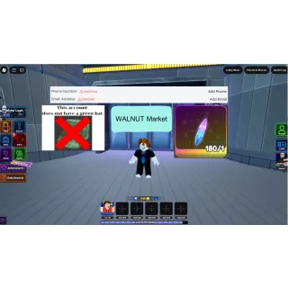 Starter LVL65 | 47000 Gems 180 Trait Rerolls | Universal Tower Defense [Instant Delivery]