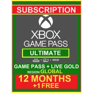Xbox Game Pass ULTIMATE + 12 months KEYS