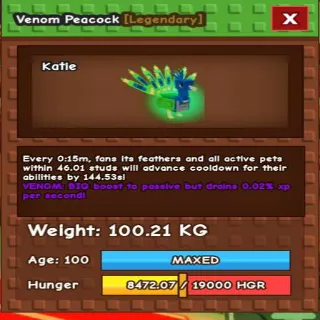 COLOSSAL PEACOCK 100kg