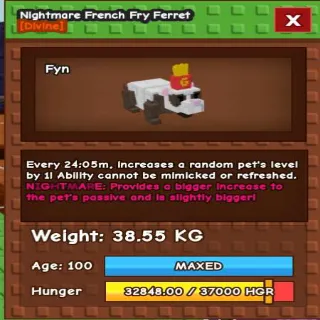 24m FRENCH FRY FERRET