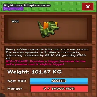 COLOSSAL DILOPHOSAURUS