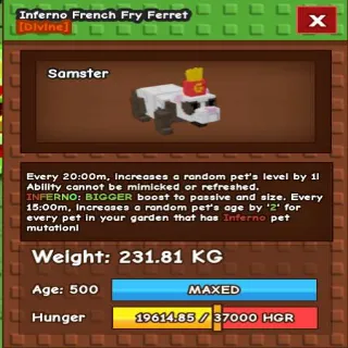 INFERNO FRENCH FRY FERET