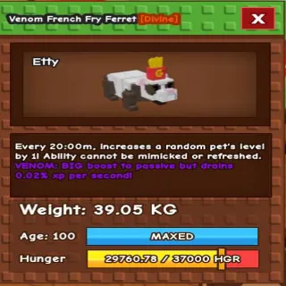 FRENCH FRY FERRET- 20m