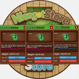 COLO/GODLY PEACOCKS x3!!!