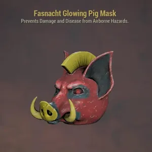 3 glowing Pig masks