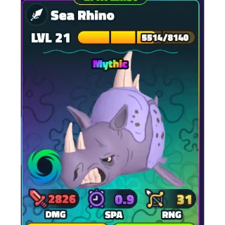 5x sea rhino spongebob tower defense