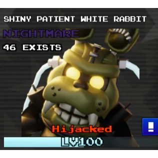 shiny Patient White Rabbit fnaf td 2