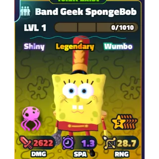 Shiny Wumbo Band Geek Spongebob | 