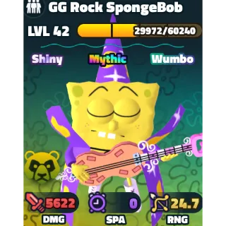 shiny wumbo gg rock spongebob tower 