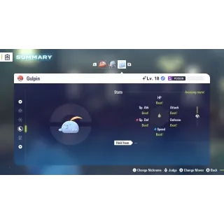 Shiny Alpha Gulpin 6 IV for Pokemon Legends ZA