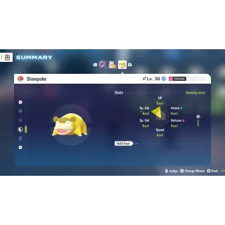 Shiny Galarian Slowpoke Bold Nature Fully Trained 6 IV for Pokemon Legends ZA