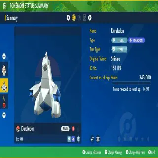 Duraludon Shiny ✨ 6IVs Max stats battle ready