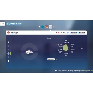 Shiny Alpha  Tatsugiri Modest 6 IV Battle Ready level 100 for Pokemon Legends ZA + free Golden Bottle cap