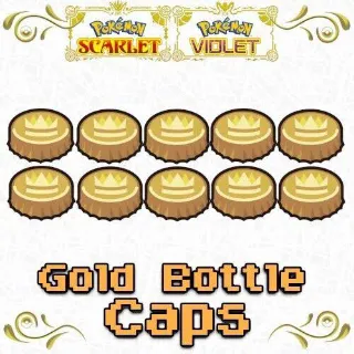 Golden Bottle Caps x 15 with 15 perfect shiny Pokémon