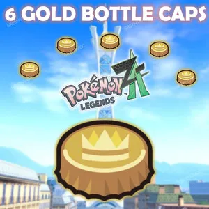 6 Golden Bottle Caps on 6 random shiny Pokémon. For Pokémon Legends Z-A
