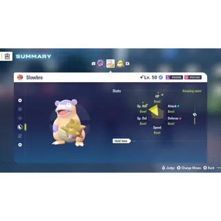 Shiny Galarian SlowBro Bold Nature Fully Trained 6 IV for Pokemon Legends ZA